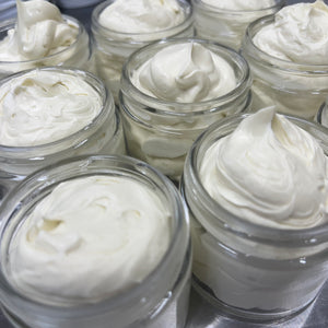 
                  
                    Several jars of Loomis Hill Botanicals' whipped tallow skin care.
                  
                