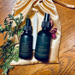 A pair of Loomis Hill Botanicals' Kindred Spirits serum & hydrosol.