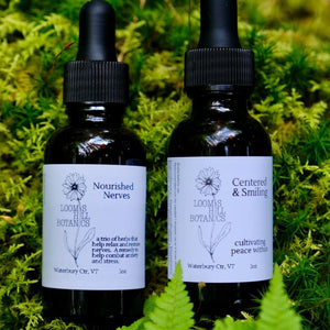 
                  
                    A pair of Loomis Hill Botanicals elixirs.
                  
                